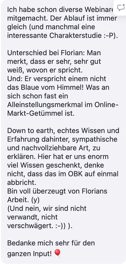 Review von Workshop-Teilnehmerin