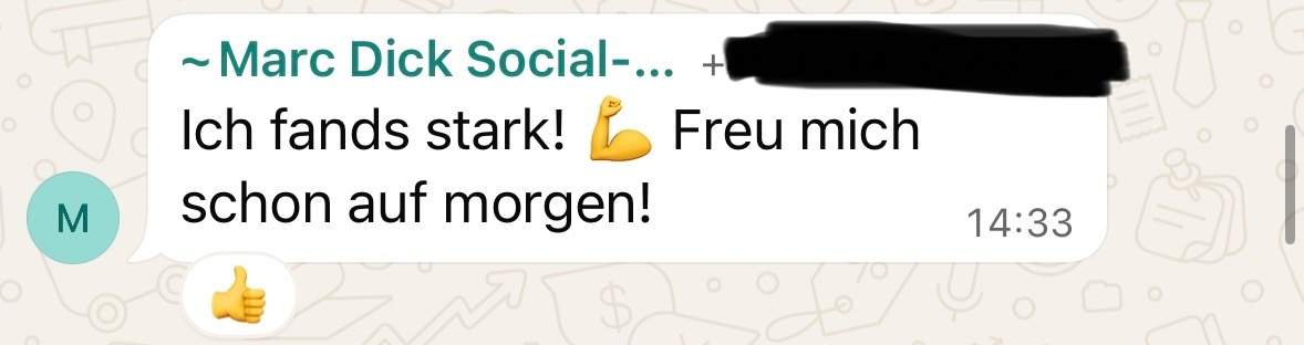Review von Marc Dick Social