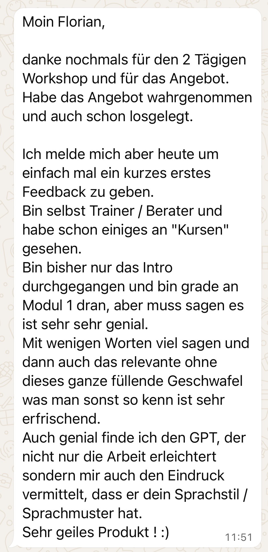 Review von Trainer & Berater (OBK)