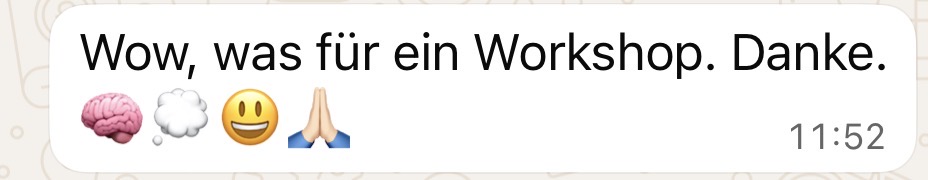Review von Workshop-Teilnehmerin